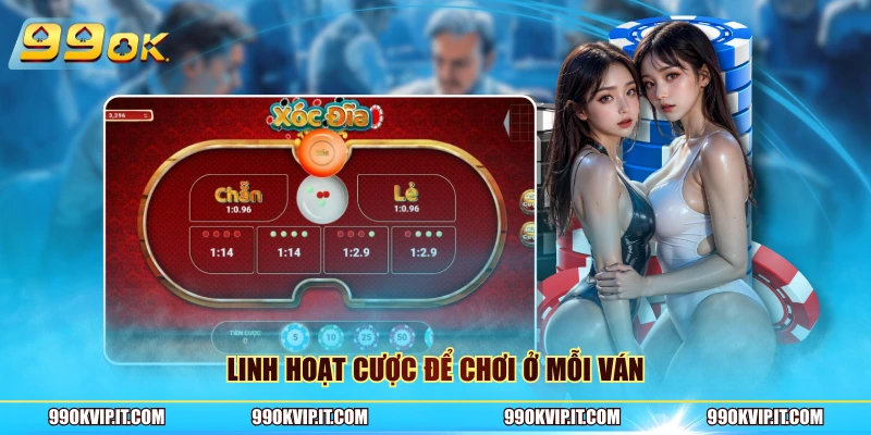 Game Xóc Đĩa Đổi Thưởng 99OK Hấp Dẫn Cho Các Hội Viên Linh hoạt cược để chơi ở mỗi ván